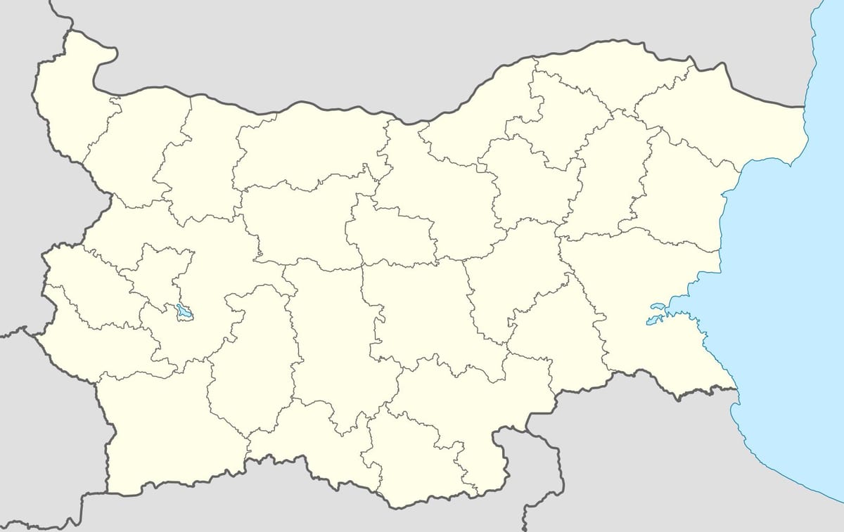 kaart van Bulgarye kaart vector