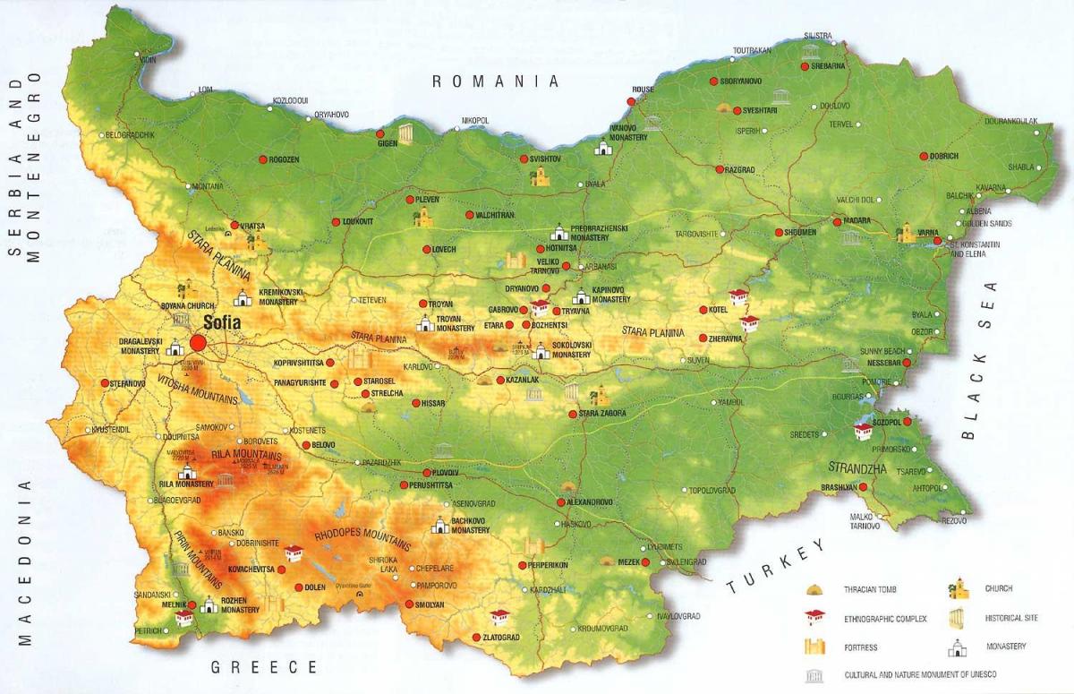 Bulgaars kaart