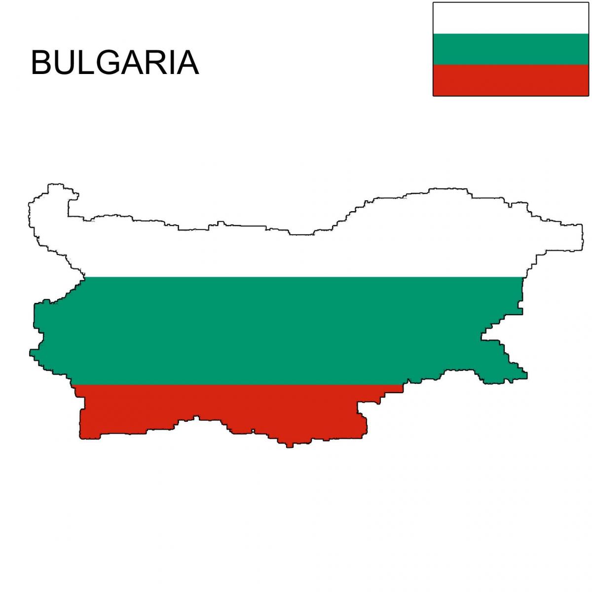Bulgarye kaart vlag