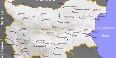 Kaart van die bulgaarse see